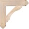 Ekena Millwork Olympic Arts and Crafts Smooth Bracket w/ Offset Brace, Douglas Fir, 7 1/2"W x 28"D x 28"H BKT0806X28X28OLY03SDF - alternate 4
